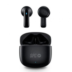 Auriculares bluetooth spc zion 2 play con estuche de carga/ autonomía 7h/ negros