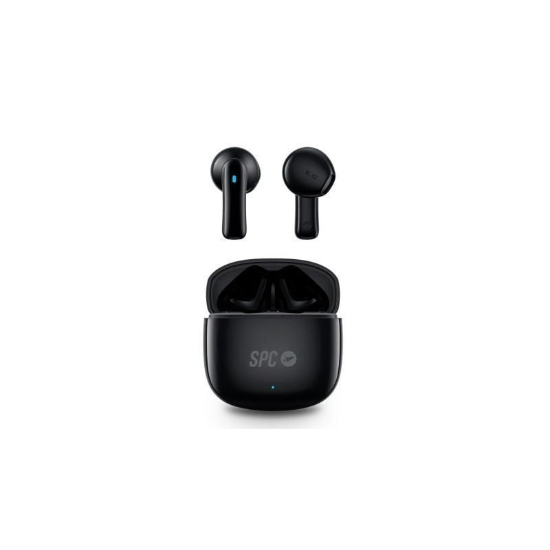 Auriculares bluetooth spc zion 2 play con estuche de carga/ autonomía 7h/ negros