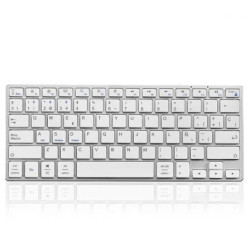 Teclado compacto inalámbrico por bluetooth subblim advance compact/ plata