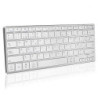 Teclado compacto inalámbrico por bluetooth subblim advance compact/ plata