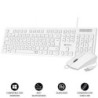 Teclado y ratón subblim combo business slim silencioso/ blanco