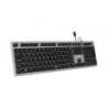 Teclado subblim wired ergo keys silent flat hq/ gris