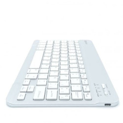 Teclado compacto inalámbrico por bluetooth subblim smart/ plata