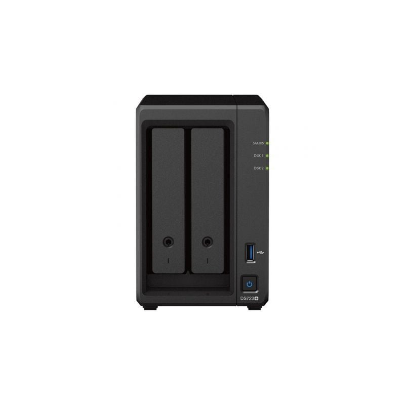 Nas synology diskstation ds723+/ 2 bahías 3.5'- 2.5'/ 2gb ddr4/ formato torre