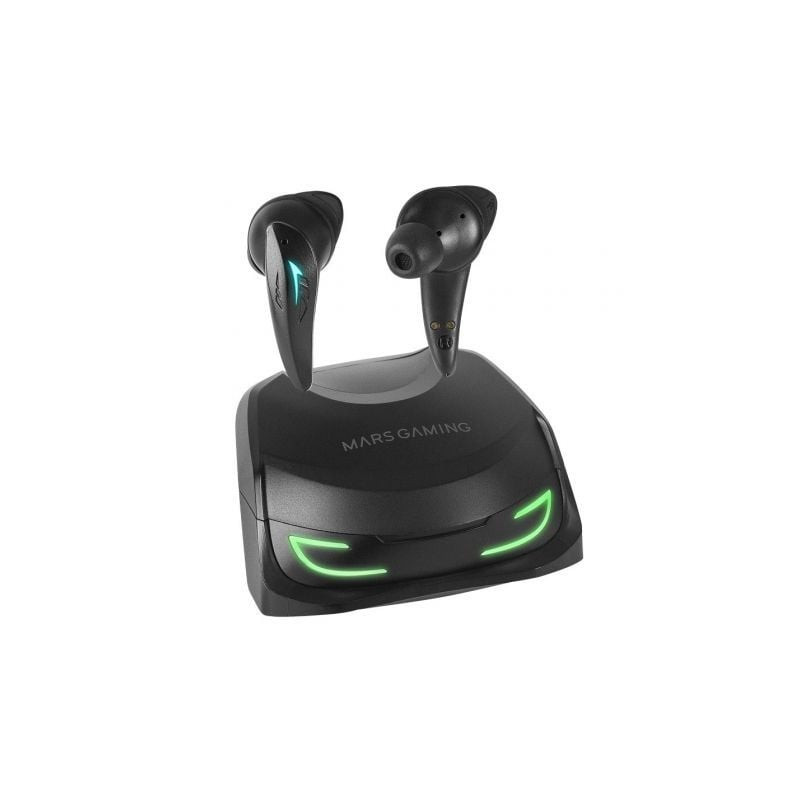 Auriculares bluetooth mars gaming mhi-ultra con estuche de carga/ autonomía 7-8h/ negros