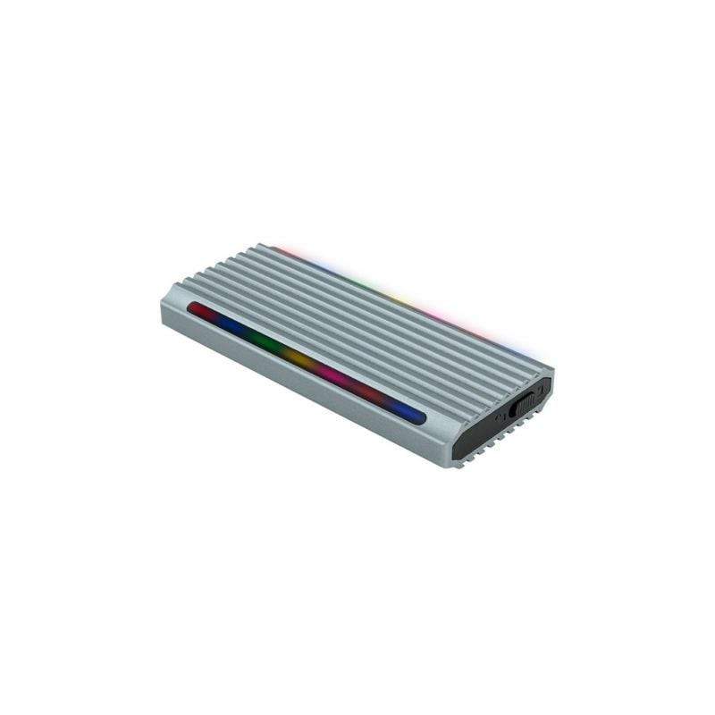 Caja externa para disco ssd m.2 nvme tooq tqe-2221g/ usb 3.1 gen2/ sin tornillos