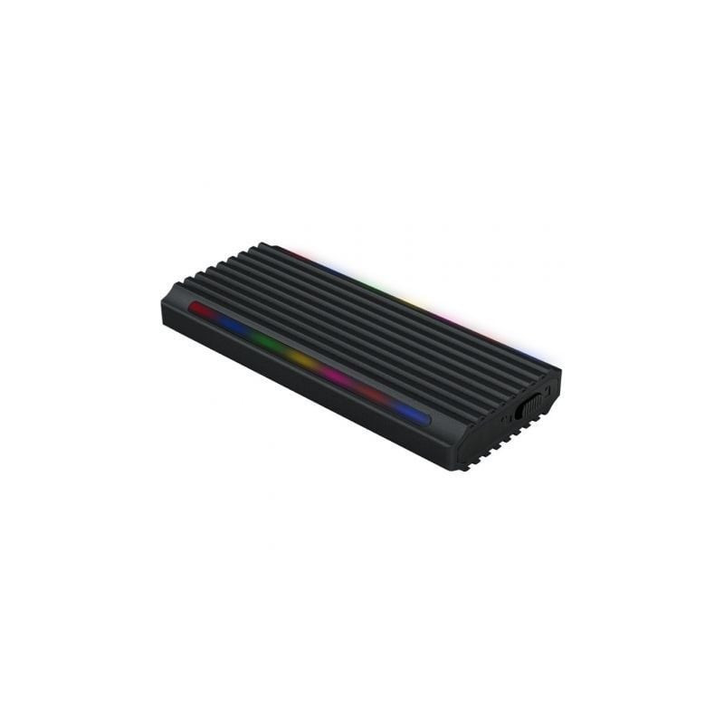 Caja externa para disco ssd m.2 nvme tooq tqe-2222b/ usb 3.1 gen2/ sin tornillos