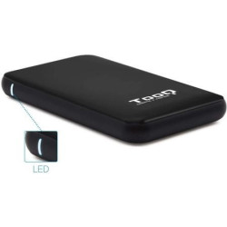 Caja externa para disco duro de 2.5' tooq tqe-2528b/ usb 3.1/ sin tornillos