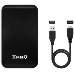 Caja externa para disco duro de 2.5' tooq tqe-2528b/ usb 3.1/ sin tornillos