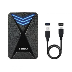 Caja externa gaming para disco duro de 2.5' tooq tqe-2550bl/ usb 3.1/ sin tornillos