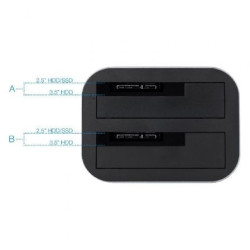 Docking station para discos duros tooq tqds-805g