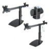 Soporte para 2 monitores tooq db1727tn-b/ hasta 6kg