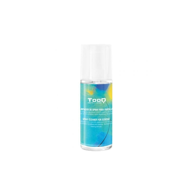 Kit limpiador de pantallas tooq tqsc0016/ spray 150ml + paño microfibra