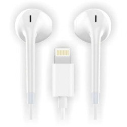 Auriculares intrauditivos tech one tech eartech hip tec1201/ con micrófono/ lightning/ blancos