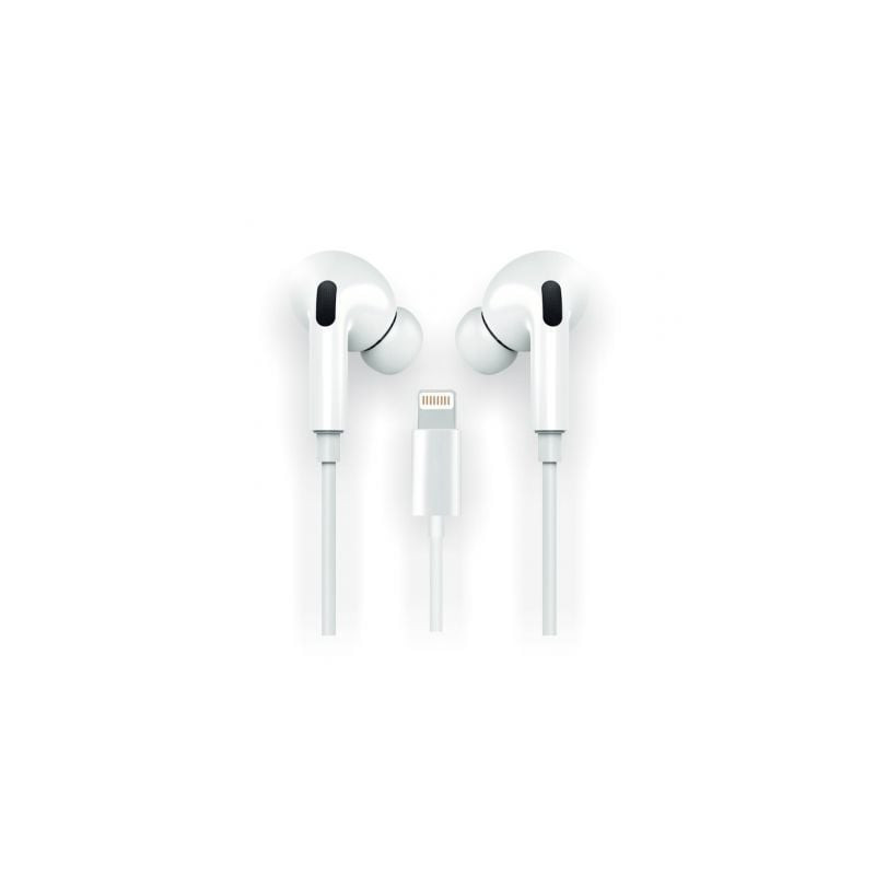 Auriculares intrauditivos tech one tech eartech hop tec1202/ con micrófono/ lightning/ blancos