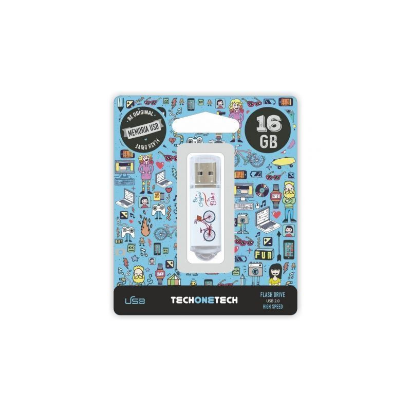 Pendrive 16gb tech one tech be bike usb 2.0