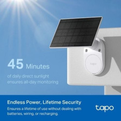 Cámara de videovigilancia tp-link tapo tc82 kit/ visión nocturna/ control desde app/ incluye panel solar