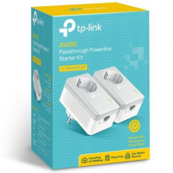 Adaptador powerline tp-link tl-pa4010p kit 600mbps/ alcance 300m/ pack de 2