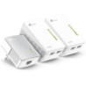 Adaptador powerline tp-link wpa4220tkit 500mbps/ alcance 300m/ pack de 3