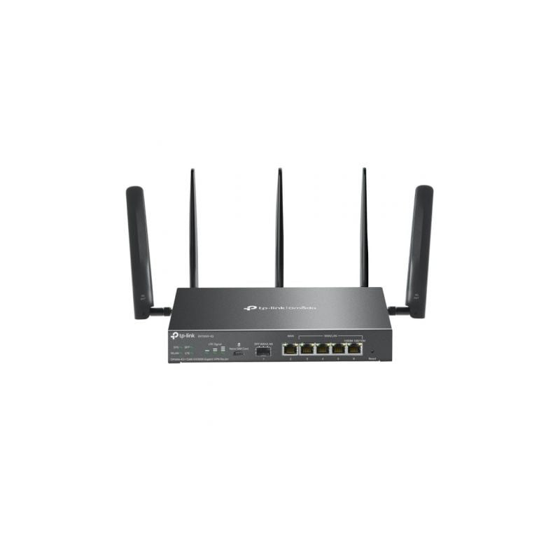 Router vpn 4g tp-link omada er706w-4g/ wifi 6/ 3000mbps/ 2.4ghz 5ghz/ 5 antenas/ wifi 802.1q