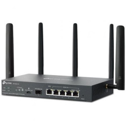 Router vpn 4g tp-link omada er706w-4g/ wifi 6/ 3000mbps/ 2.4ghz 5ghz/ 5 antenas/ wifi 802.1q