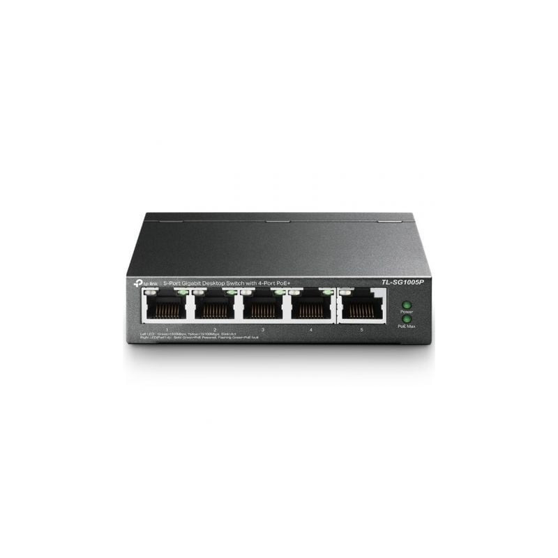 Switch tp-link tl-sg1005p 5 puertos/ rj-45 10/100/1000 poe