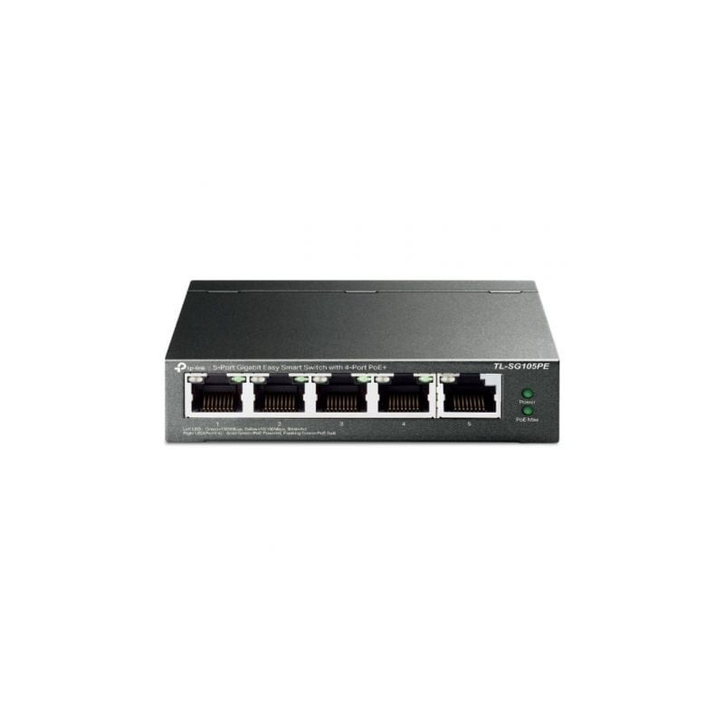 Switch tp-link tl-sg105pe 5 puertos/ rj-45 10/100/1000 poe