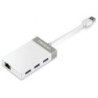 Hub usb 3.0 trendnet tu3-etgh3/ 3xusb/ 1xrj45/ blanco y gris