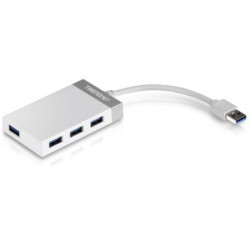 Hub usb 3.0 trendnet tu3-h4e/ 4xusb/ blanco y gris