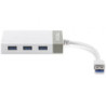 Hub usb 3.0 trendnet tu3-h4e/ 4xusb/ blanco y gris