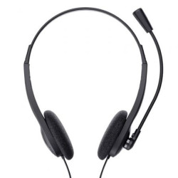 Auriculares trust chat headset 24659/ con micrófono/ jack 3.5/ negros