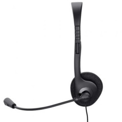 Auriculares trust chat headset 24659/ con micrófono/ jack 3.5/ negros