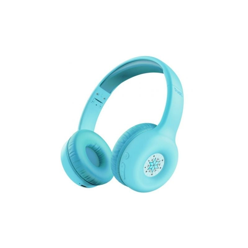 Auriculares infantiles inalámbricos trust nouna kids/ con micrófono/ azules