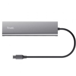 Hub usb tipo-c trust halyx/ 4xusb tipo-c/ 1xusb tipo-c pd