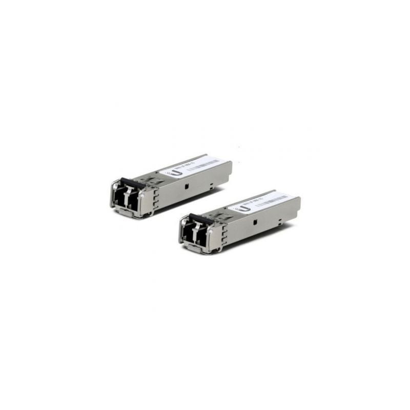 Modulo sfp transceptor de fibra óptica ubiquiti uacc-om-mm-10g-d-2/ pack de 2