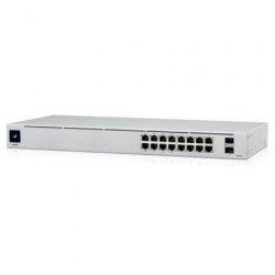 Switch gestionable ubiquiti usw-16-poe 16 puertos/ rj-45 gigabit 10/100/1000 / sfp/ poe