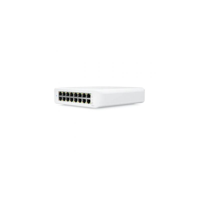 Switch ubiquiti unifi lite usw-lite-16-poe 16 puertos/ rj45 10/100/1000 poe