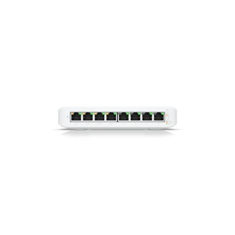 Switch ubiquiti usw-lite-8-poe/ 8 puertos/ rj45 10/100/1000 poe