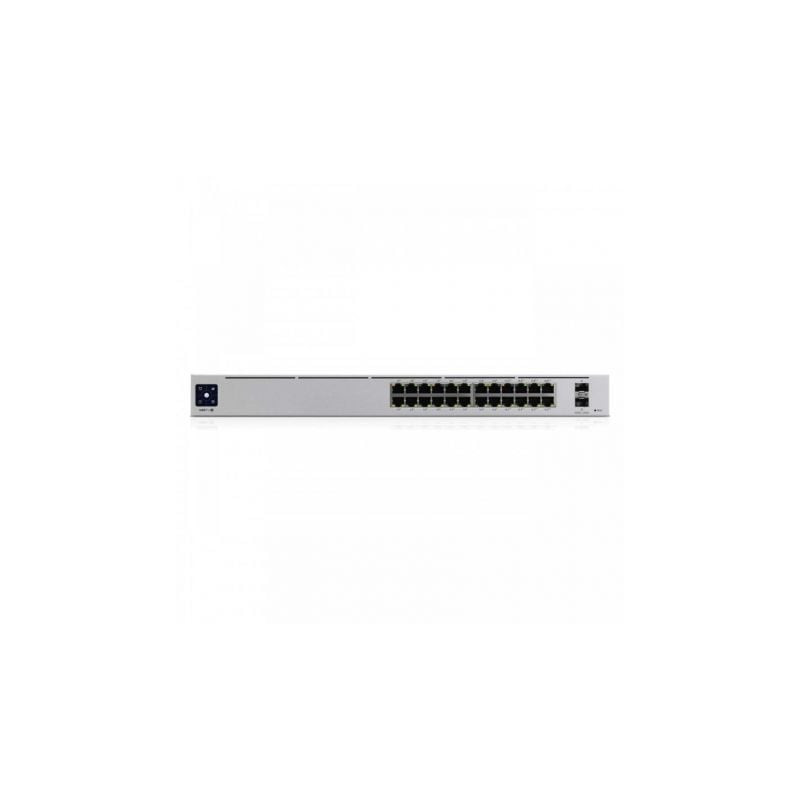 Switch gestionable ubiquiti usw-pro-24-poe 24 puertos/ rj-45 gigabit 10/100/1000 / sfp/ poe