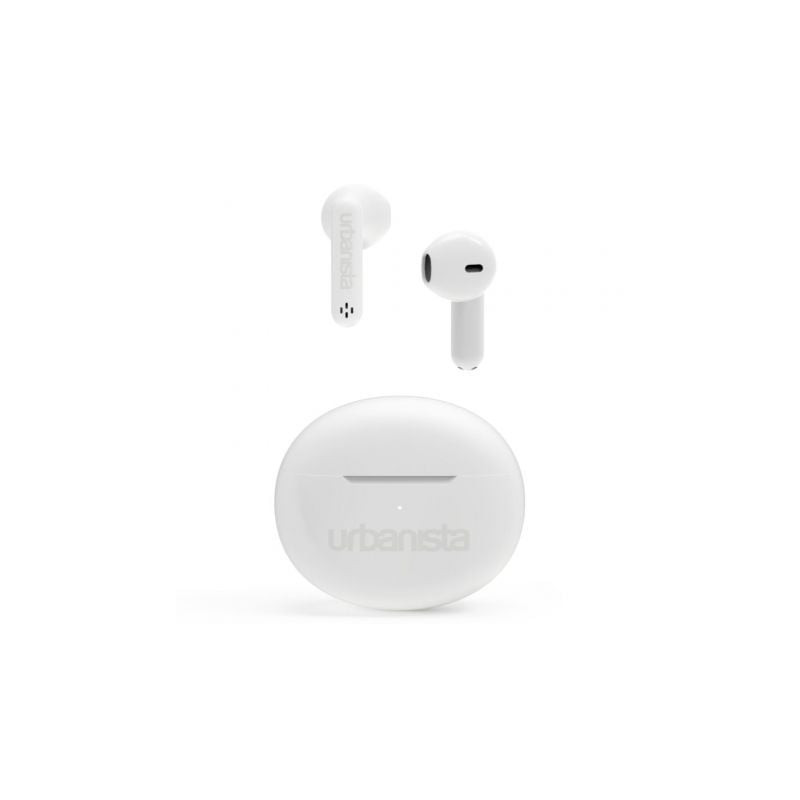 Auriculares bluetooth urbanista austin con estuche de carga/ autonomía 5h/ blancos