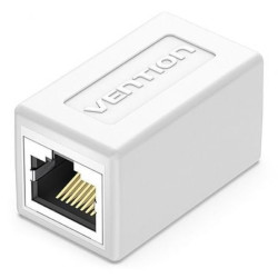 Adaptador conector rj45 ipvw0 cat6 ftp/ rj45 hembra - rj45 hembra/ blanco