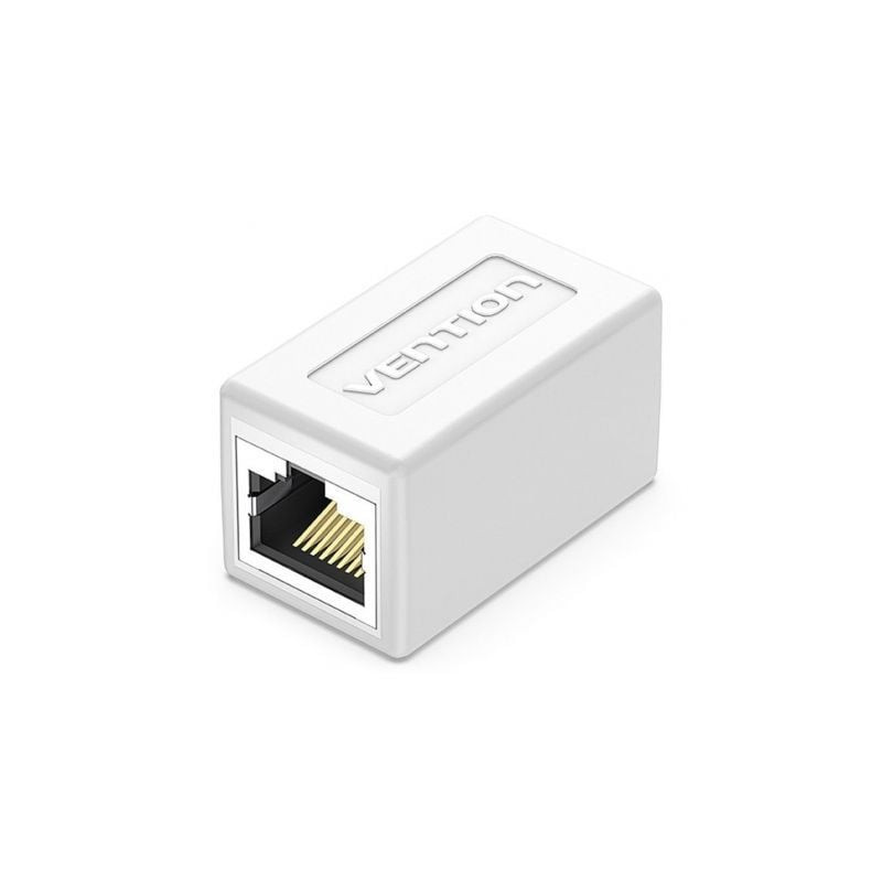 Adaptador conector rj45 ipvw0 cat6 ftp/ rj45 hembra - rj45 hembra/ blanco