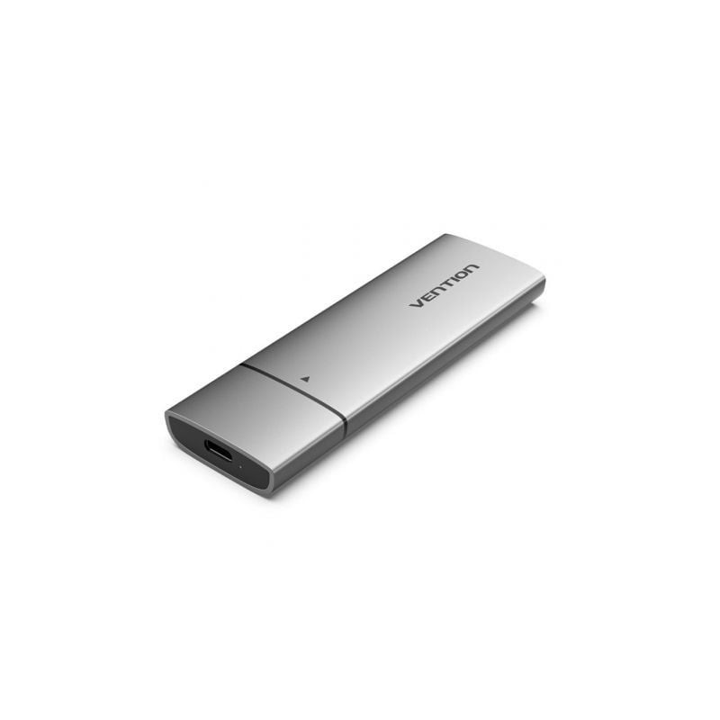 Caja externa para disco ssd m.2 nvme vention usb tipo-c  kpgh0/ usb 3.1 gen2/ sin tornillos