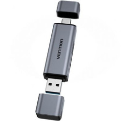 Lector de tarjetas externo vention cllh0/ usb 3.0/ usb tipo-c