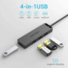 Hub usb 3.0 vention chlbb/ 4xusb/ 1xmicrousb pd