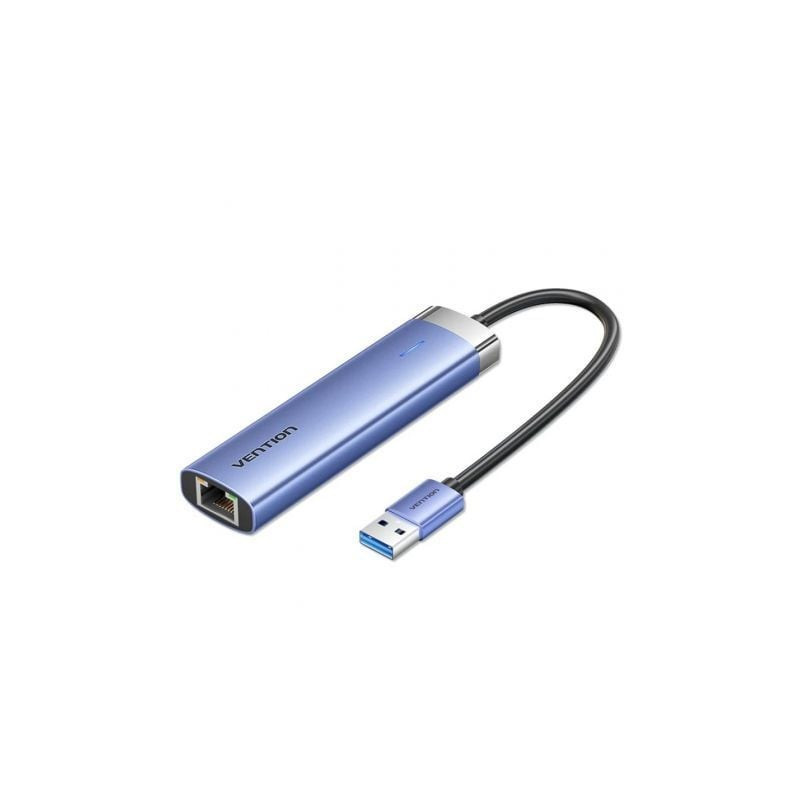 Hub usb 3.0 vention tgfsb/ 3xusb/ 1xrj45/ 1xusb tipo-c pd