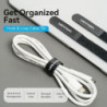 Tira organizadora de cables vention kanb0-10/ 12cm/ pack de 10