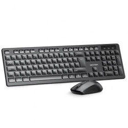 Teclado y ratón inalámbricos vention combo ktdb0-es/ negro