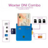 Lector de dni y tarjetas woxter combo pe26-146/ azul/ usb 2.0