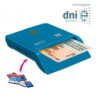 Lector de dni y tarjetas woxter combo pe26-146/ azul/ usb 2.0